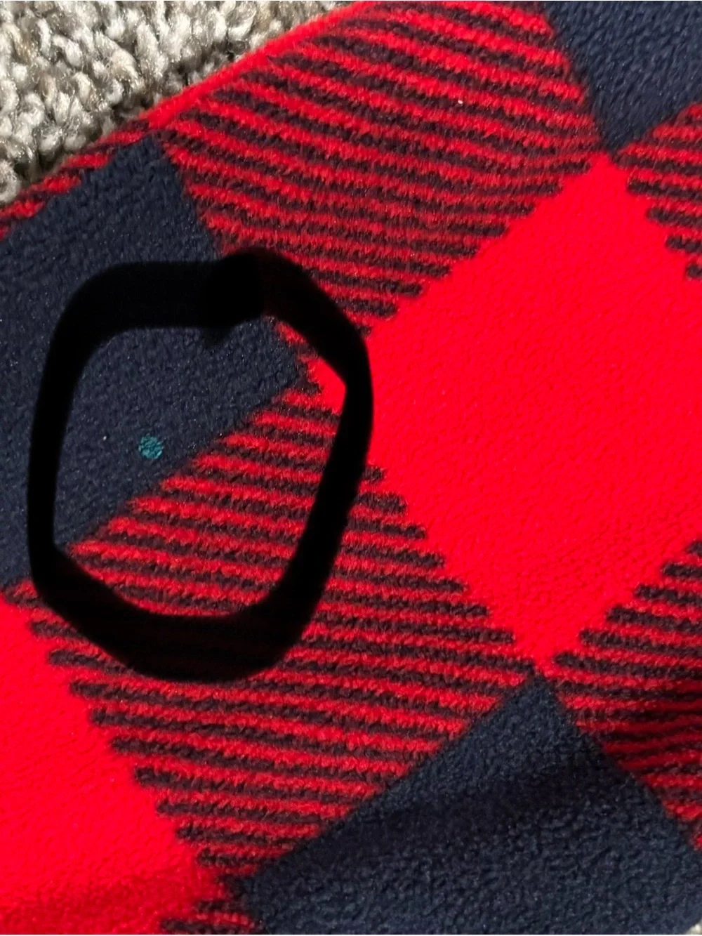 OshKosh B'gosh Red and Black Buffalo Plaid Fleece Jacket